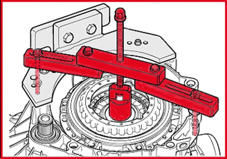 KS TOOLS DSG kopplingsverktyg-sats, 4-delars