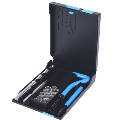 KS TOOLS Nirostål gäng-reparation-sats M10x1,0x14mm, 19-delars