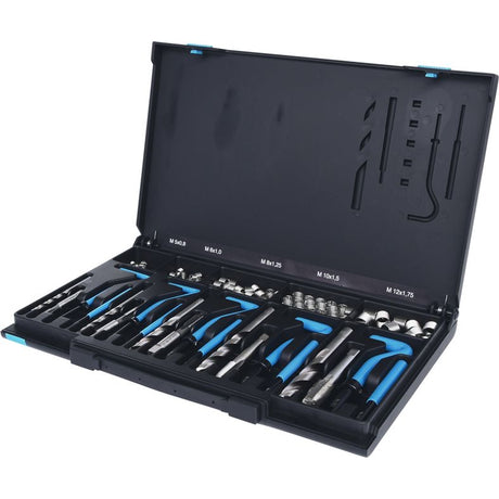 KS TOOLS Nirostål gäng-reparation-sats M5-M12, 130-delars