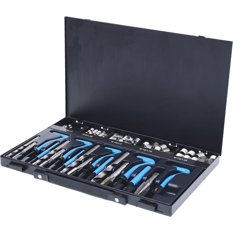 KS TOOLS Nirostål gäng-reparation-sats M6-M14, 113-delars