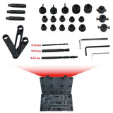 KS TOOLS Cylinderhuvud-borrtolkar-sats, 28-delars