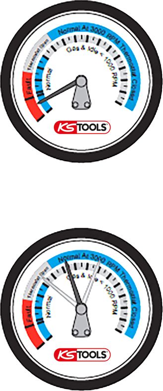 KS TOOLS Vattenpumpstestare-sats, 8-delars