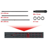 KS TOOLS Universal glödstiftsspets-utborrningssats M8 x 1,0