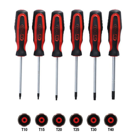 KS Tools ERGOTORQUEplus Skruvmejselsats – 6 delar