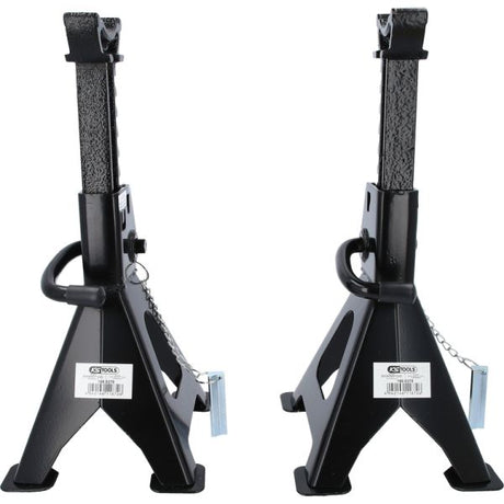 KS Tools Stödbock 3 ton - Justerbar pallbock i stål med snabbjustering (295-425 mm)