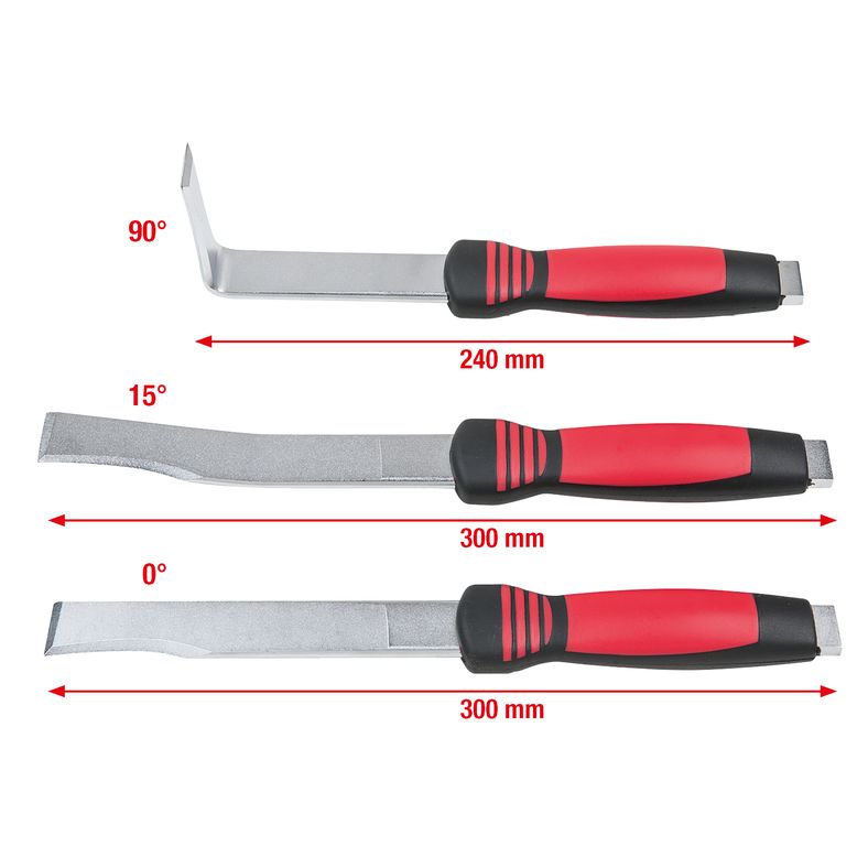 KS TOOLS Kaross-separationsmejsel-sats, 3-delars