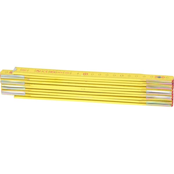 KS TOOLS tumstock i trä, gul, 2m
