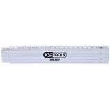 KS TOOLS tumstock i plast vit, 2m