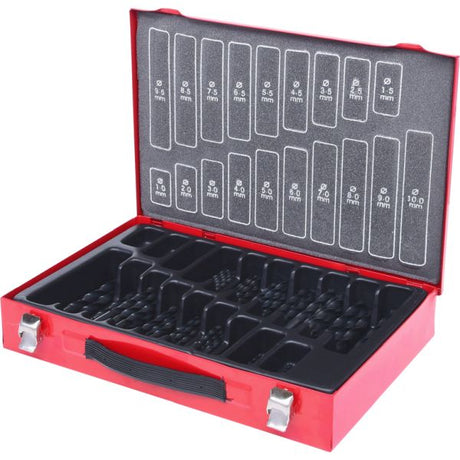 KS TOOLS HSS-R spiralborrsats,170-delar 1-10mm