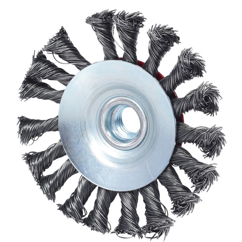 KS TOOLS Rostfri oval ståltrådsrundborste 0,5mm, Ø 100mm
