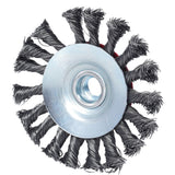 KS TOOLS Rostfri oval ståltrådsrundborste 0,5mm, Ø 100mm