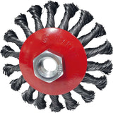 KS TOOLS Rostfri oval ståltrådsrundborste 0,5mm, Ø 100mm