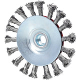 KS TOOLS Rostfri oval ståltrådsrundborste 0,5mm, Ø 115mm