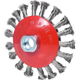 KS TOOLS Rostfri oval ståltrådsrundborste 0,5mm, Ø 115mm