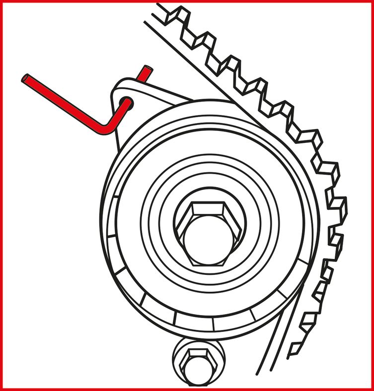 KS TOOLS Ford - motorinställning-verktyg-sats, 10-delars