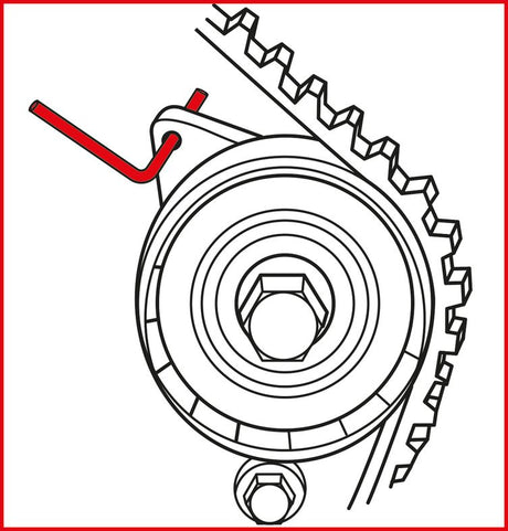 KS TOOLS Ford - motorinställning-verktyg-sats, 10-delars