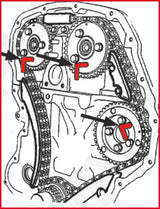 KS TOOLS Ford - motorinställning-verktyg-sats, 11-delars
