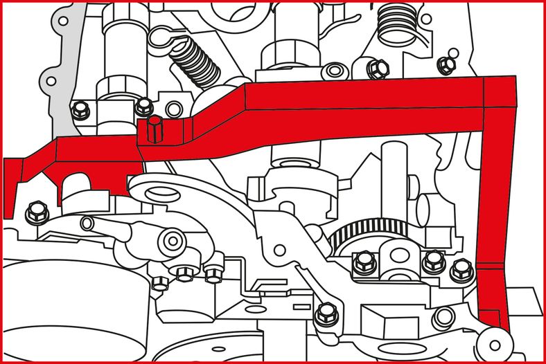 KS TOOLS BMW - motorinställning-verktyg-sats, 4-delars