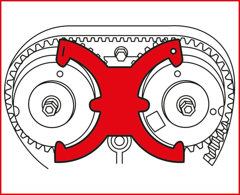 KS TOOLS Ford - motorinställning-verktyg-sats, 5-delars C-Max