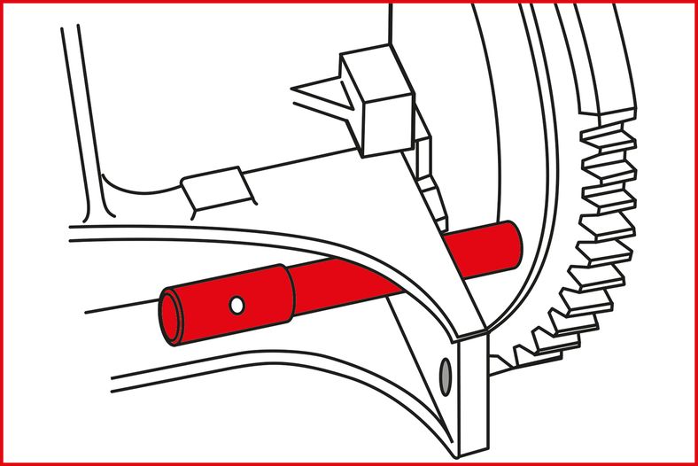 KS TOOLS Motorservice sats, 10 delar, KS400.1050