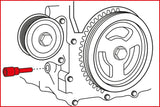 KS TOOLS Ford / Mazda - motorinställning-verktyg-sats, 4-delars