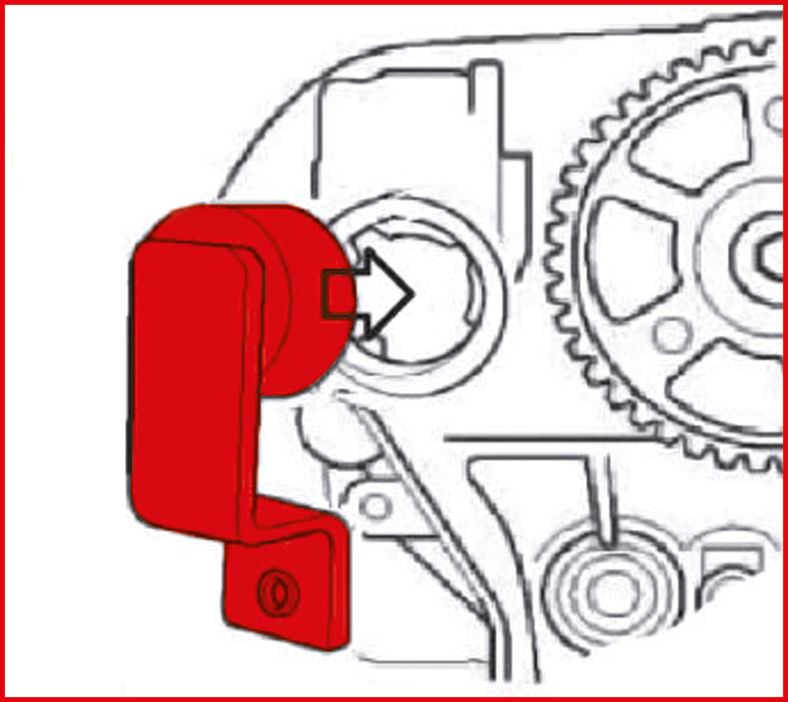 KS TOOLS Chrysler - motorinställning-verktyg-sats, 2-delars