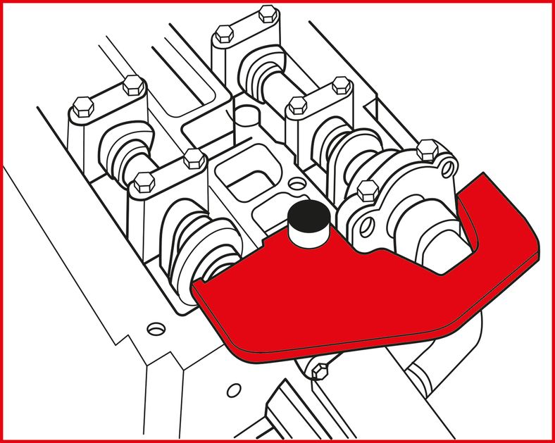 KS TOOLS Ford - motorinställning-verktyg-sats, 5-delars