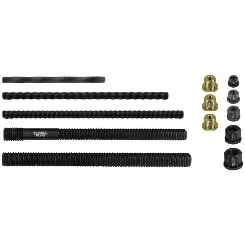 KS TOOLS Dragstång, kragmutter-, adaptersats, 13-delars KS440.0040