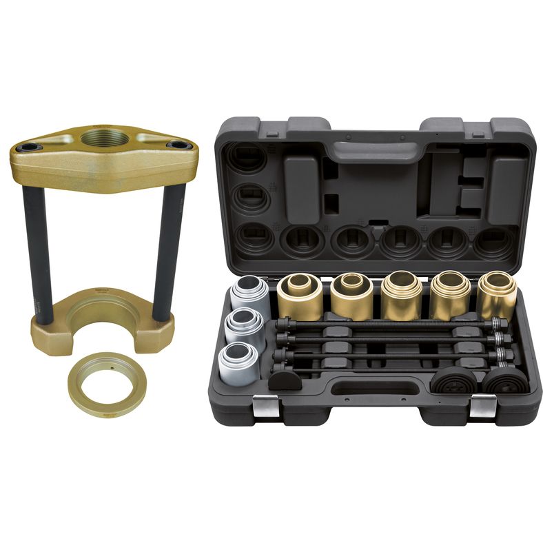 KS TOOLS Universal press stativ bestående av 38 delar