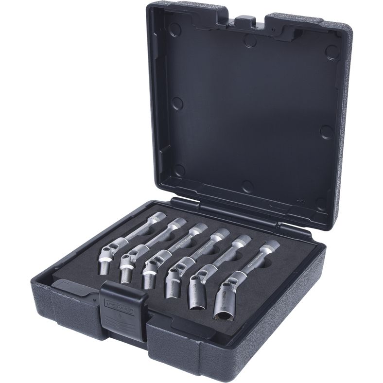 KS TOOLS 3/8” tändstifts-länkhylssats, lång, 6-delars