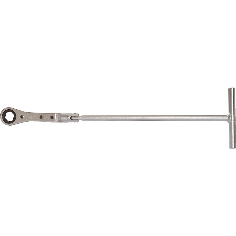 KS TOOLS Glödstift-T-handtag-ringspärr-lyftskallra, 12mm