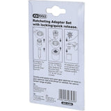 KS TOOLS GEARplus hylsadaptersats 1/4