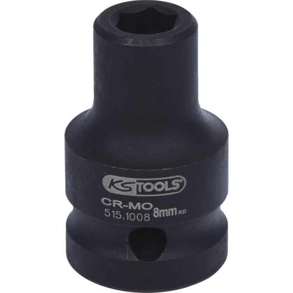 KS TOOLS 1/2" 6-kants krafthylsa 8mm