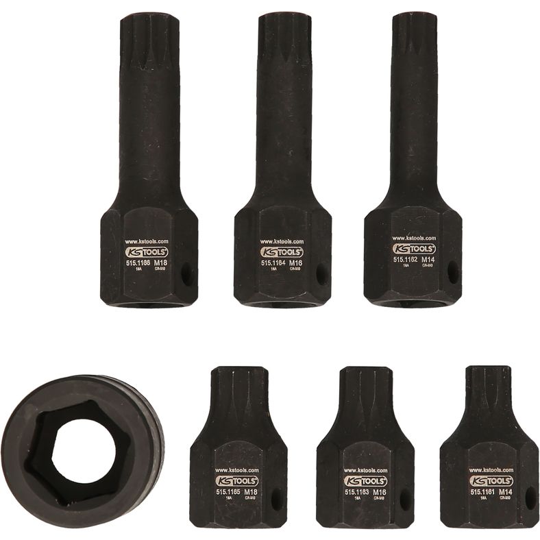 KS TOOLS XZN Kraftbitshylssats 1/2