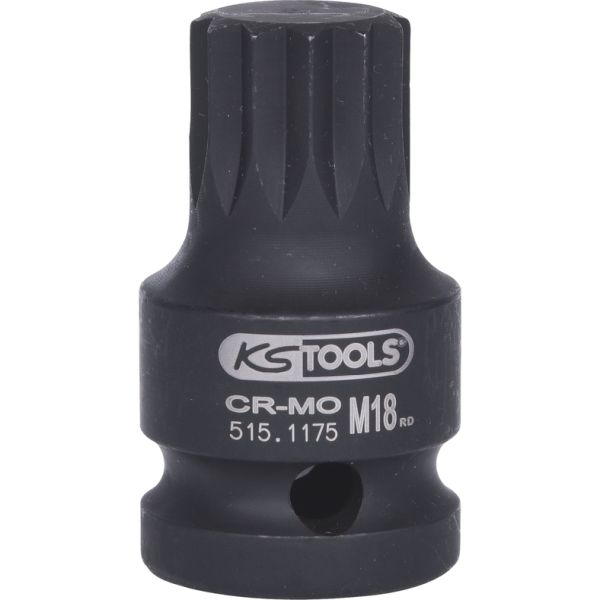 KS TOOLS XZN Kraftbitshylsa M18 1/2"