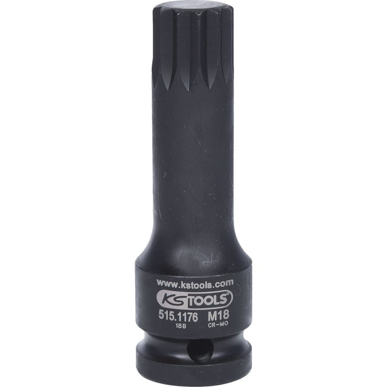 KS TOOLS 1/2” Kraft Bithylsa XZN, lång, M18