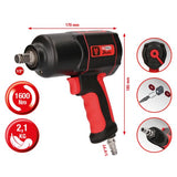 KS Tools 1/2" THE DEVIL Tryckluft Mutterdragare 1600 Nm