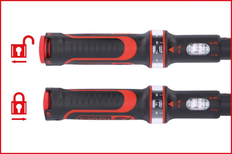KS TOOLS 3/4" ERGOTORQUEprecision momentnyckel med spärr, vridknapp, 100-