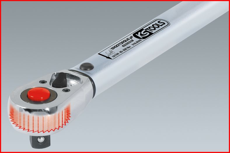 KS TOOLS ERGOTORQUE Momentnyckel 20–200 Nm, 1/2", 500 mm (KS516.6542)
