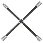 KS TOOLS Hjul-fälgkors med glidled för personbil, 1/2" x 17 x 19x21mm