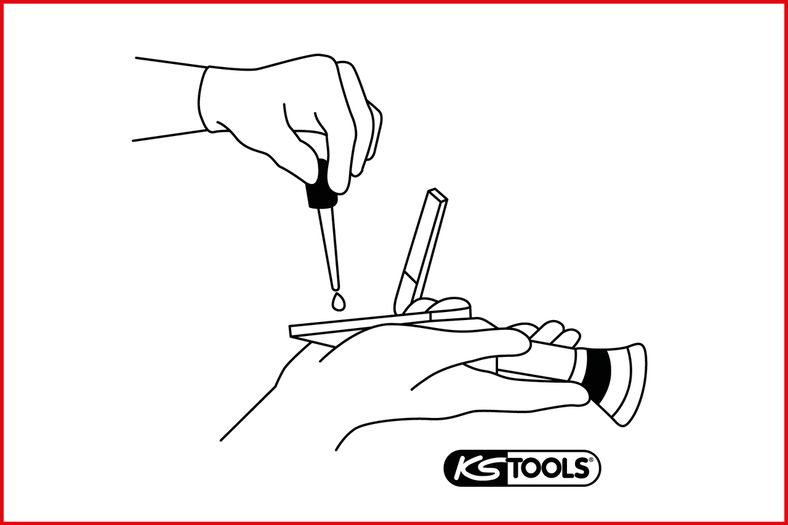 KS TOOLS refraktometer kylvätka/batterisyra