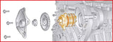 KS TOOLS VW vattenpump-avmonterings-verktygssats, 3-delars