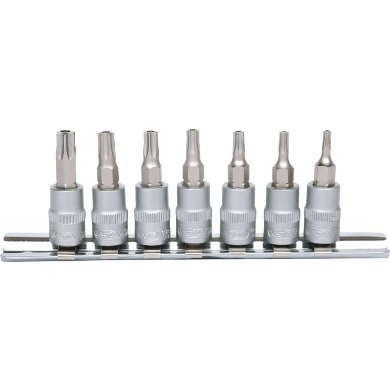 KS TOOLS 1/4" Bitshylssats 7-delars TB10-TB40 med stjärnhål. KS911.1460