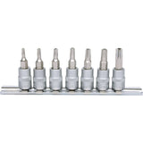 KS TOOLS 1/4" Bitshylssats 7-delars TB10-TB40 med stjärnhål. KS911.1460