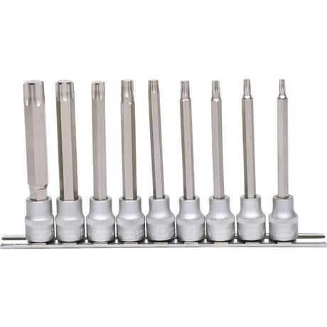 KS TOOLS 3/8" Bitshylssats, TX lång 9-delars T20-T60. KS911.1550