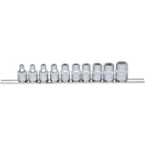 KS TOOLS 3/8" TX-E hylssats 10-delars.E5-E18. KS911.3930