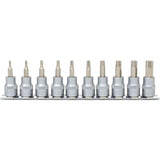 KS TOOLS 3/8" Torx bit-hylssats 10-delars T10-T55. KS911.3935