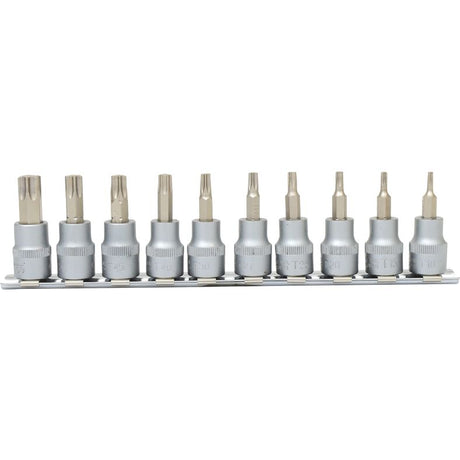 KS TOOLS 3/8" Torx bit-hylssats 10-delars T10-T55. KS911.3935