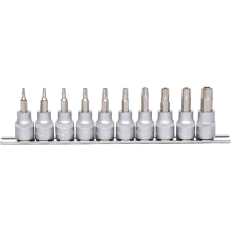 KS TOOLS 3/8" bit-hylssats 10-delars TB10-TB55 med stjärnhål. KS911.3940
