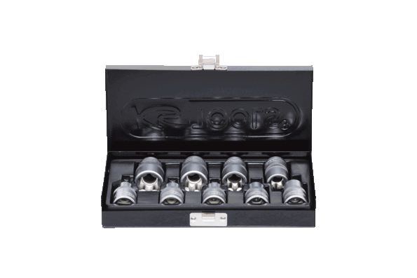 KS TOOLS 1/2" TX-E hylssats 9-delars.E10-E24. KS911.4410